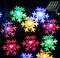 Inngree Solar Christmas Fairy String Lights 20 ft 30 LED 8 Modes Solar Snowflake Outdoor Waterproof Powered String Lights for Garden Patio Yard Home Christmas Tree Parties(Multicolor)